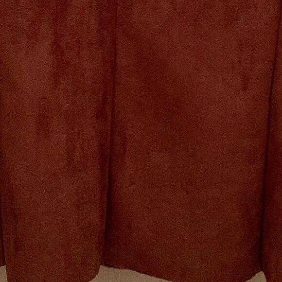 Lands End Brown Faux Shearling Jacket EUC - Picture 6 of 7